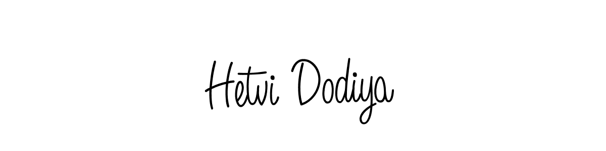 Make a beautiful signature design for name Hetvi Dodiya. With this signature (Angelique-Rose-font-FFP) style, you can create a handwritten signature for free. Hetvi Dodiya signature style 5 images and pictures png